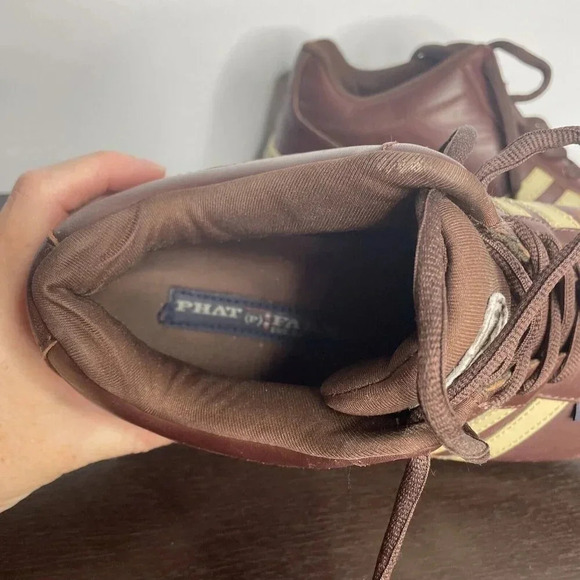 Phat Farm Mens Vintage Leather Tan Brown Shoe Size 9 - Picture 4 of 12